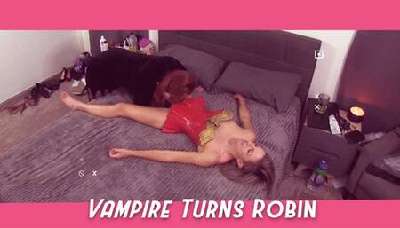 Biting Vampire Levi turns Damsel Robin