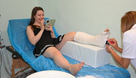 Tina slwc macking in the hospital