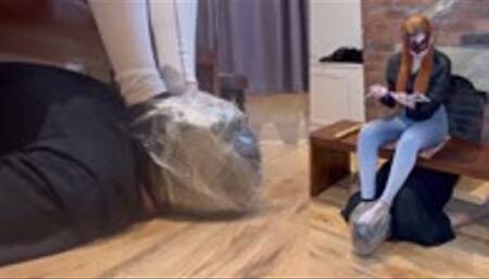 Face Wrapped to My Sweaty Feet 3 (Smother Girl K)