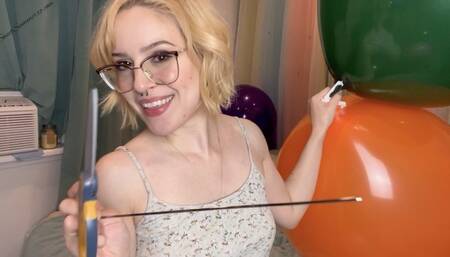 Puncture POPping Big Balloons (Tormenting these 24 inch Loons) Custom!