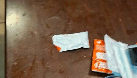 Belly Swollen From Fast Food Tacos