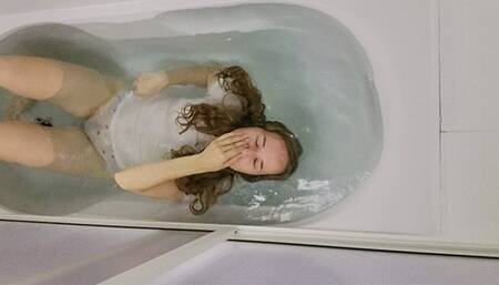 Wet White Tee Underwater