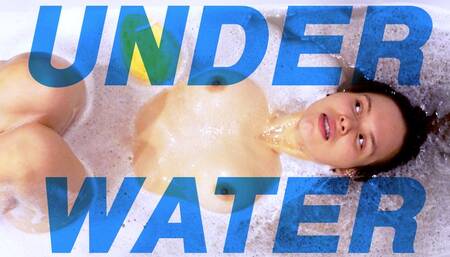 Sexy Girl Holding Breath Underwater