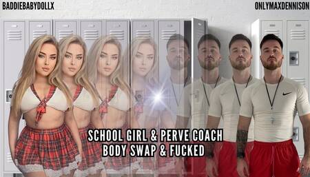 Schoolgirl & Perv teacher Body Swap & Fucked