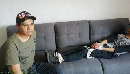 Ballgagged Twink Alan Gets Tickled All Over His Body