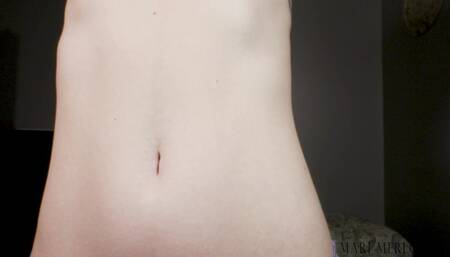 Belly Button Worship Stomach Fetish - Mari Merlowe