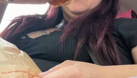 Breakfast Time in the Car