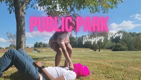 Public Park Puppy Play