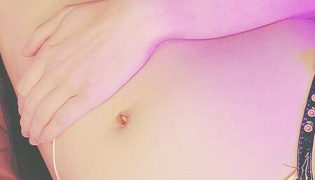 Little Demon Yuna Full Stomach Gurgling with Mic