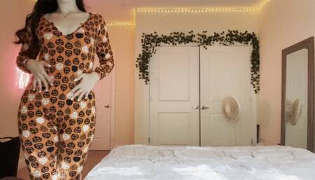 Halloween teasing self worship