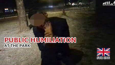 Public humiliation in the park HD [SUB ENG]