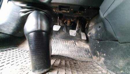 Heel Toe Downshifting Practices Mazda Under Chair View