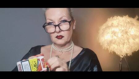 Queen Joan, Camel 100s, hard spasmodic cough and lots of nicotine spit - that's when your dick starts throbbing....