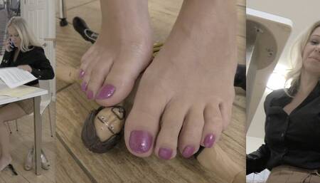 TINY PUNISHMENT - Goddess Dee, Giantess, Foot Fetish, Ignore - MP4