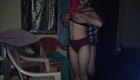 Called neighbor's sister-in-law at night and fucked her ass