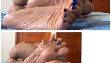 Oily Soles & Blue Toes Tease