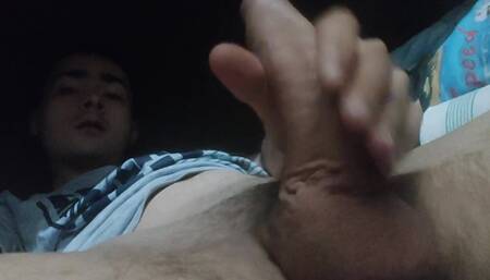 Big Dicked College Boy Quick Handjob