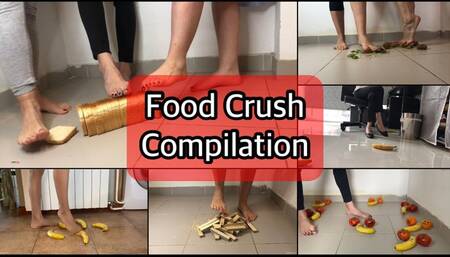 SEXY GIRLS CRUSHING FOOD UNDER THEIR FEET BEST OFF - MOV HD