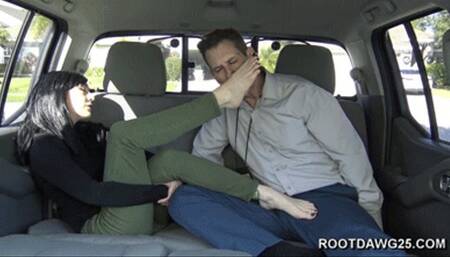 Back Seat Footjob with Glennda SD MP4