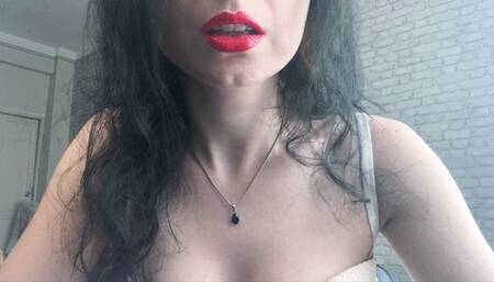 Spitting, dirty mouth!