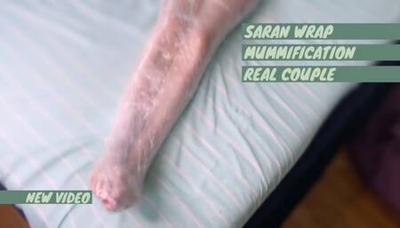 Saran wrap mummification