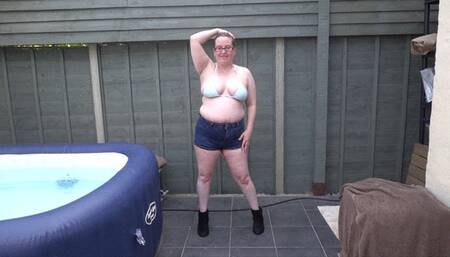 Denim Shorts and Bikini top