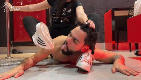 Hex clean up Nara`s dirty sneaker and feet as punishment (1080 EN-sub)