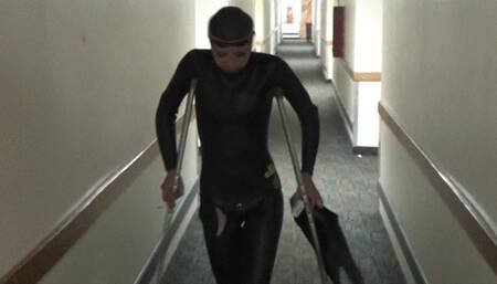 Young Chain Smoking Frogwoman Dallas in SCUBA Peril [Smoking Edit]