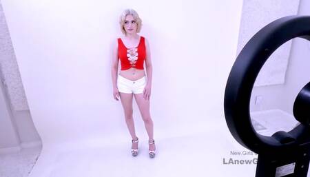 New Teen girl anxious at her first audition