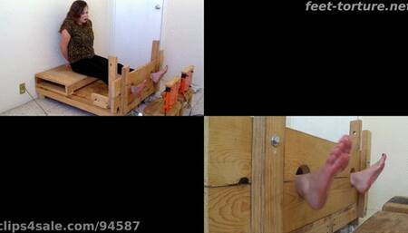 Danielle Foot Roasting in the Stocks part 4 (HD)