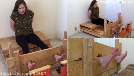 Danielle Foot Roasting in the Stocks complete video (HD version)