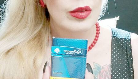 There's a lot of smoke between you and me - Close-up - Nose exhales - Audible Ihales - Coughing - French Ihales