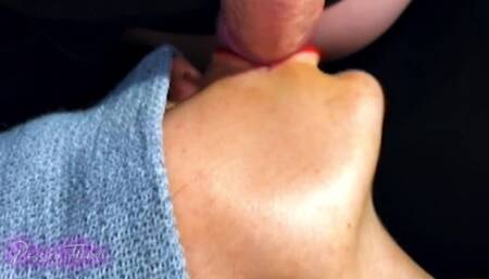 The Best Mouth for Your Cock! Sucking and Receiving the Delicious Milk in the Mouth in Close up