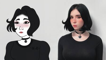 Deepthroat and Passionate Sex till Cum in Mouth with Doomer Girl - RULE 34