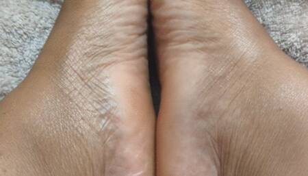 Big Black Dildo on Ebony Feet