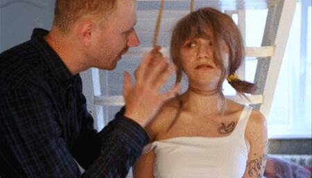 This psycho grabbed her! (HD)