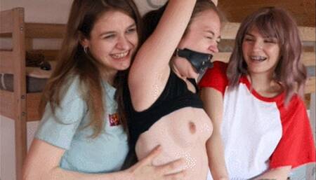 Tickling punishment in student dorm (HD)