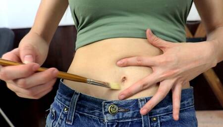 Experiments with sensations in Melissa's Belly Button (Custom) MP4