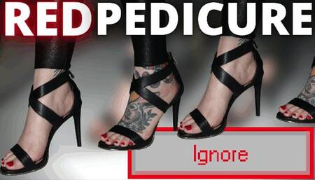 Red Pedicure Ignore (WMV)