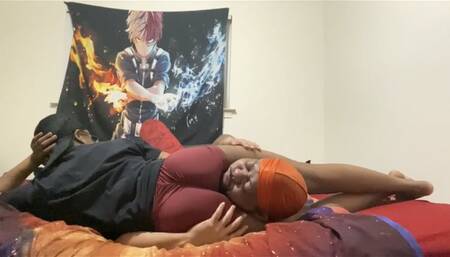 Goddess head scissoring