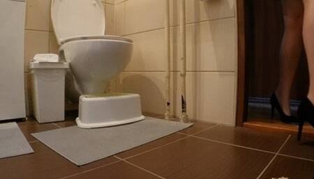 Right after work - black short dress and highheels