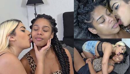 Ebony Skin Of Nadjas Face Makes Mouth Watering 4 Blonde Victoria 4K