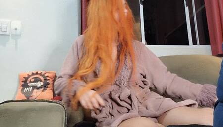 Last cigarette of the day wearing just my robe - marlboro red