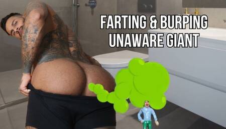 Unaware giant farting while trapped in ass - Lalo Cortez