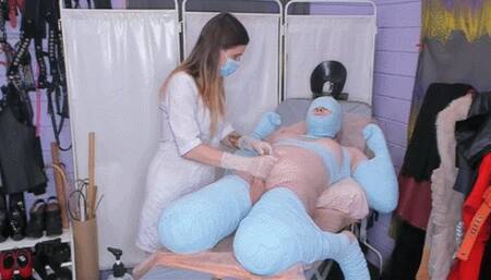 Handjob from a nurse with multiple orgasm denials (small4phone)