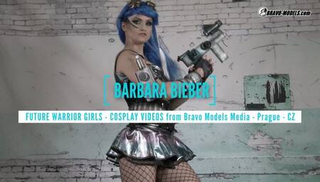 396 - 2D4K - Barbara Bieber - Future warrior girls series - cosplay cyberpunk solo girls masturbations