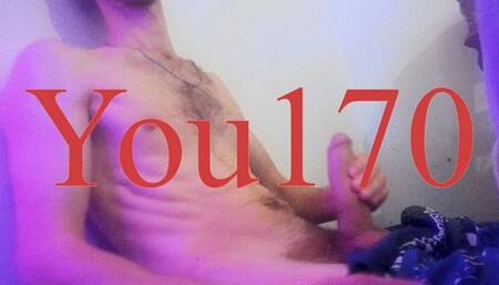 Solo guy jerks off his big dick and cums with pleasure