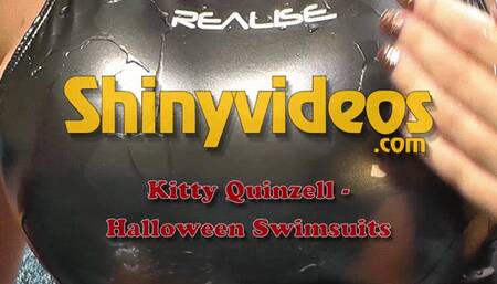 Kitty in Halloween Swimsuits