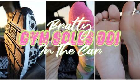 Bratty Gym Soles Joi In The Car - HD