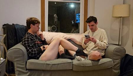 Frustrated Diaper Brat Gives His Boyfriend A Blowjob